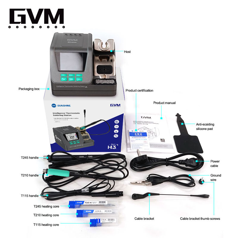 ⁦نظام اللحام الذكي GVM H3 - المتوافق مع مقابض (T245 / T210 / T115)⁩ - الصورة ⁦3⁩