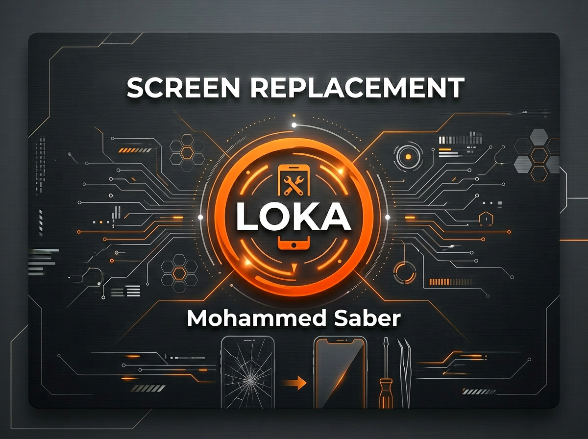 LOKA iPhone 11 Screen Variants with Mohammed Saber Logo